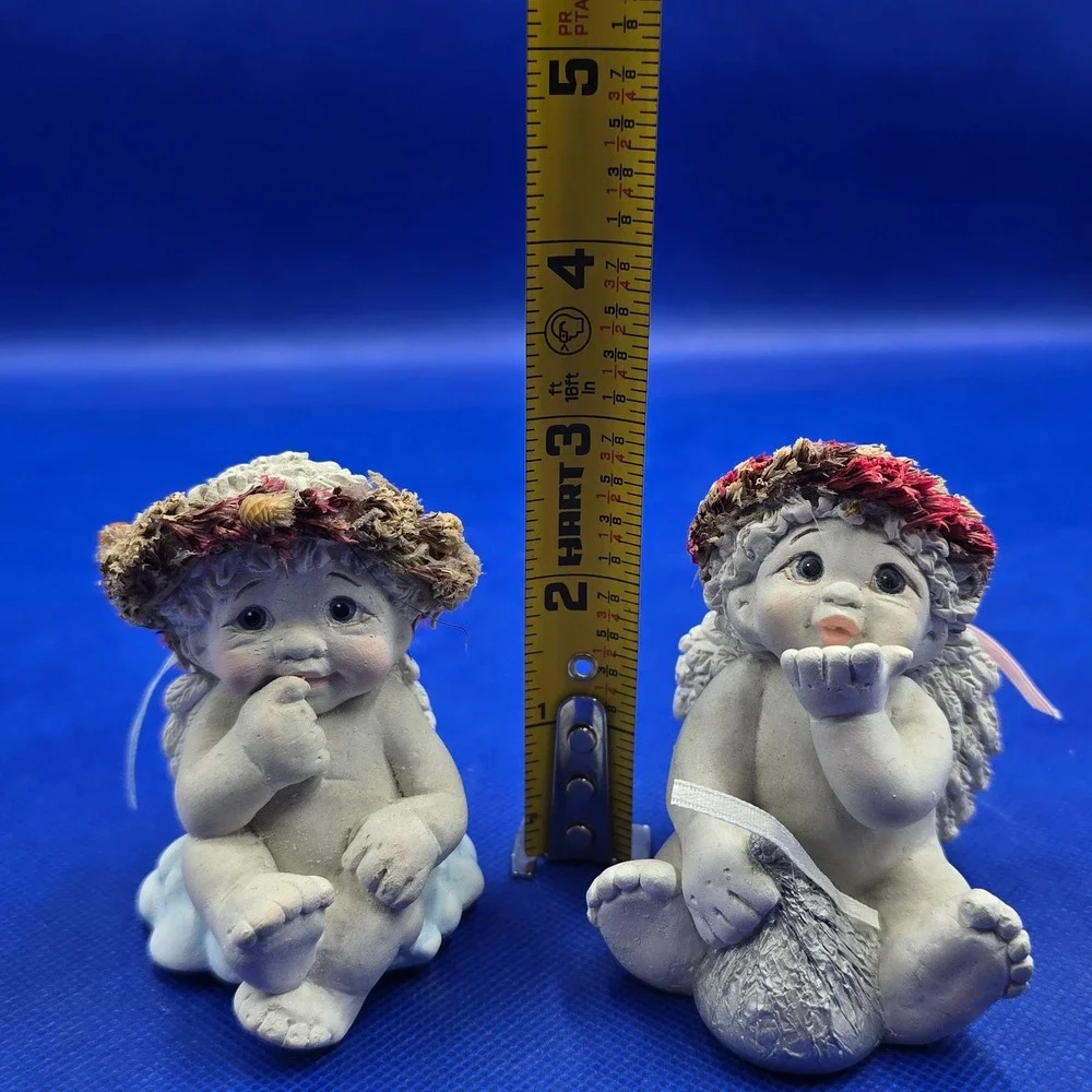 Dreamsicles Kisses n Wishes 11212 Cherub Angel Figurine Set Kristin 1996 1999